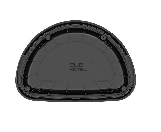 Papelera Semi-Redonda Acero Inoxidable 80L EKO Urban